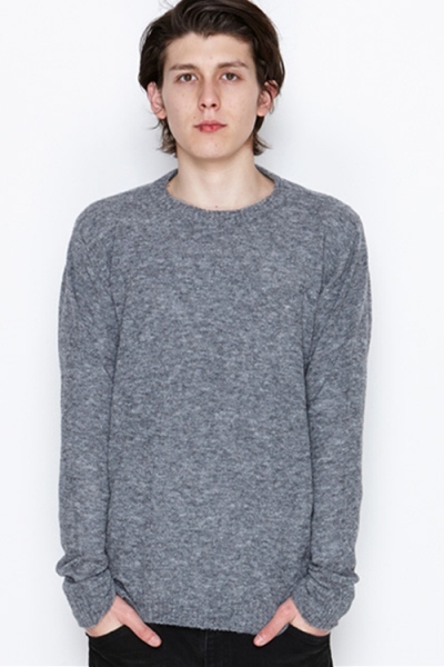 2016 A/W NUMBER (N)INE CREW NECK SWEATER GRAY