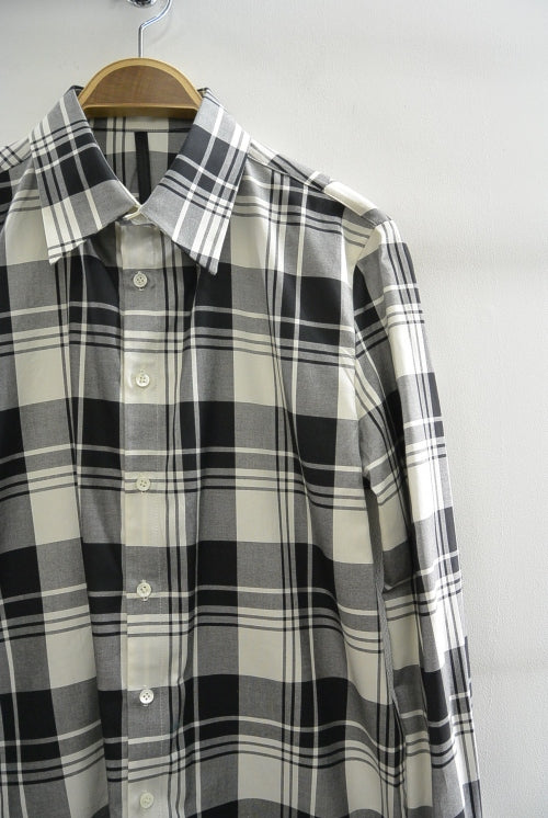 2016 S/S GalaabenD 100/2プレミアムオックスチェック SH OFFWHITE×BLACK