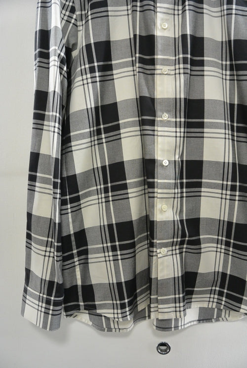 2016 S/S GalaabenD 100/2プレミアムオックスチェック SH OFFWHITE×BLACK