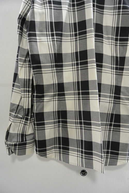 2016 S/S GalaabenD 100/2プレミアムオックスチェック SH OFFWHITE×BLACK