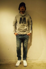 2017 S/S M washed pullover parka (M×okitsu surfbards×Mie ishii) heather gray