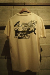 2017 S/S M crew neck t-shirts (back bone) used white