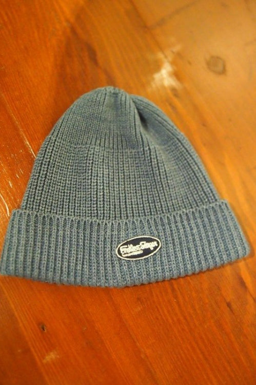 2017 S/S M indigo used wash cotton watch cap indigo light