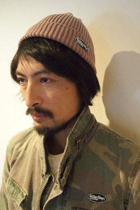 2017 S/S M used wash cotton watch cap indigo light