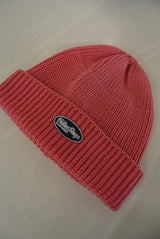 2017 S/S M used wash cotton watch cap cherry pink