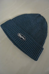2017 S/S M indigo used wash cotton watch cap indigo light