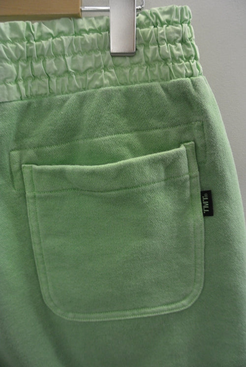 2017 S/S TMT PIGMENT DYED FRENCH TERRY SHORTS LIGHT GREEN