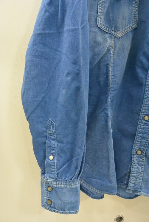 2017 S/S TMT L/SL INDIGO CORDUROY EMBROIDERY SHIRTS INDIGO LIGHT