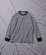 2023 S/S NUMBER (N)INE CLASSIC COTTON STRIPED POCKET OVER L/S T-SHIRT