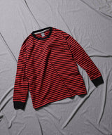 2023 S/S NUMBER (N)INE CLASSIC COTTON STRIPED POCKET OVER L/S T-SHIRT