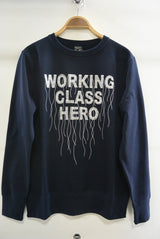 2016 S/S NUMBER (N)INE SWEAT SHIRTS_WORKING CLASS HERO NAVY