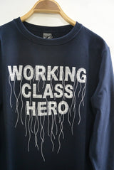 2016 S/S NUMBER (N)INE SWEAT SHIRTS_WORKING CLASS HERO NAVY