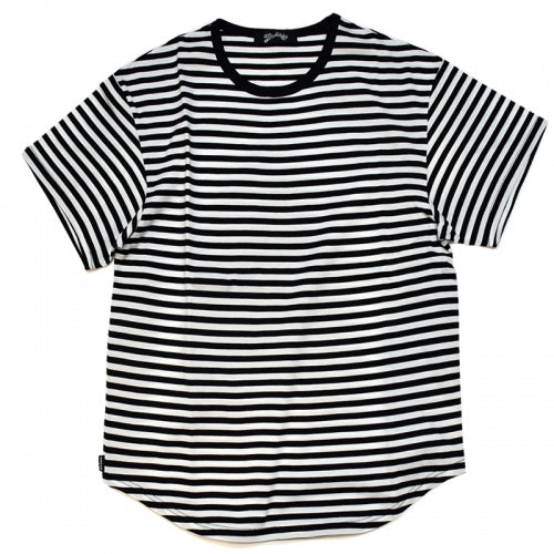 2016 S/S MARBLES S/S Round Border Tee BLACK×WHITE