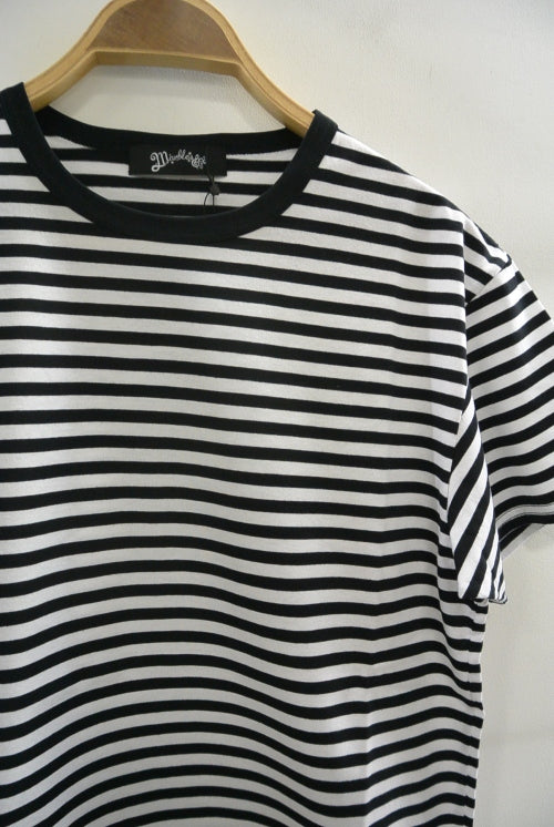 2016 S/S MARBLES S/S Round Border Tee BLACK×WHITE