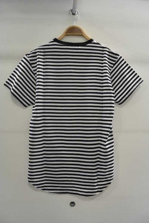 2016 S/S MARBLES S/S Round Border Tee BLACK×WHITE