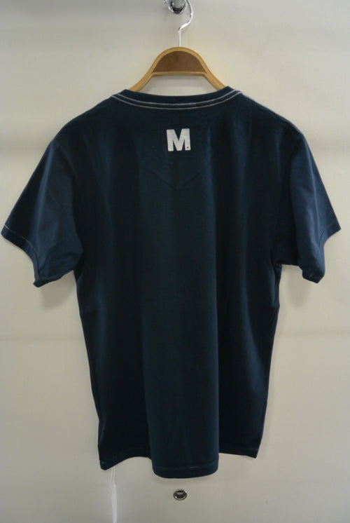 2016 S/S M v-neck t-shirts regular navy