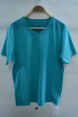 2016 S/S M v-neck t-shirts regular earth green