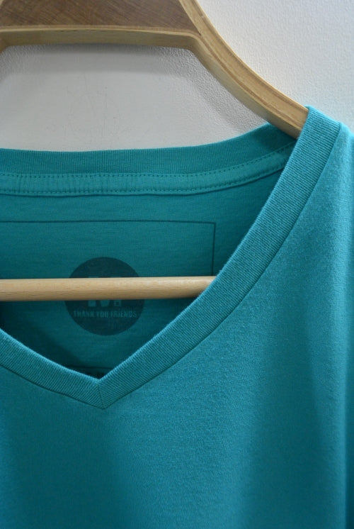 2016 S/S M v-neck t-shirts regular earth green