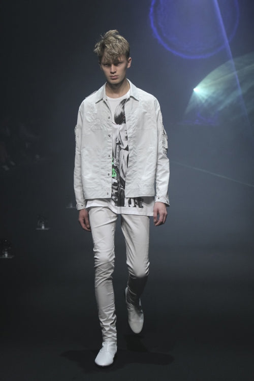 2015 S/S LAD MUSICIAN SKINNY PANTS WHITE GRAY