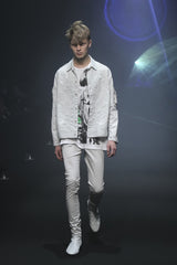 2015 S/S LAD MUSICIAN SKINNY PANTS WHITE GRAY