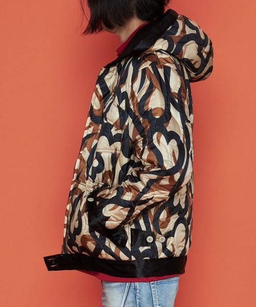 2020 S/S NUMBER (N)INE QUILTED RIPSTOP HOODED JACKET