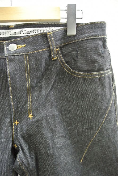 2015 S/S n(n) BY NUMBER (N)INE Regular Straight Unkle Cut _Denim(Rigid) BLUE