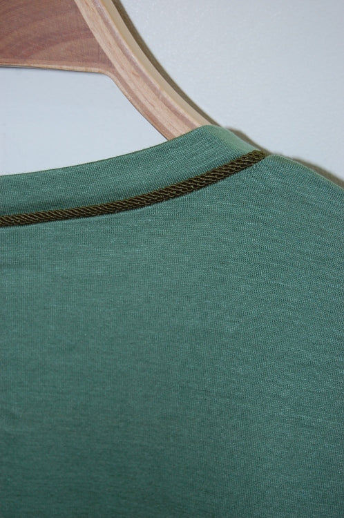 2014 S/S GalaabenD 60/2ギザリヨセル天竺 V neck GREEN