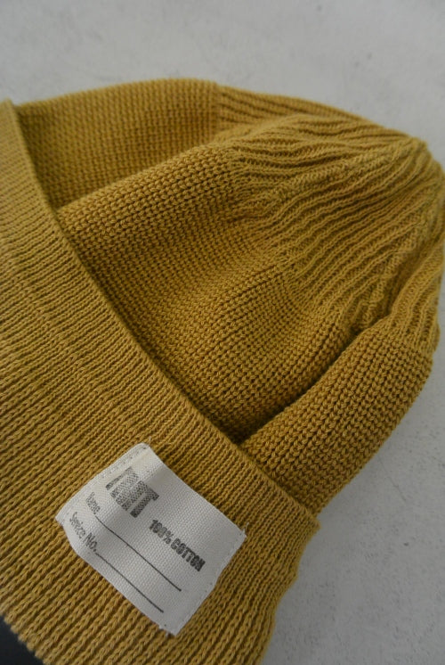 2017 S/S TMT COTTON NAVY WATCH CAP MUSTARD