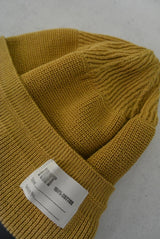 2017 S/S TMT COTTON NAVY WATCH CAP MUSTARD