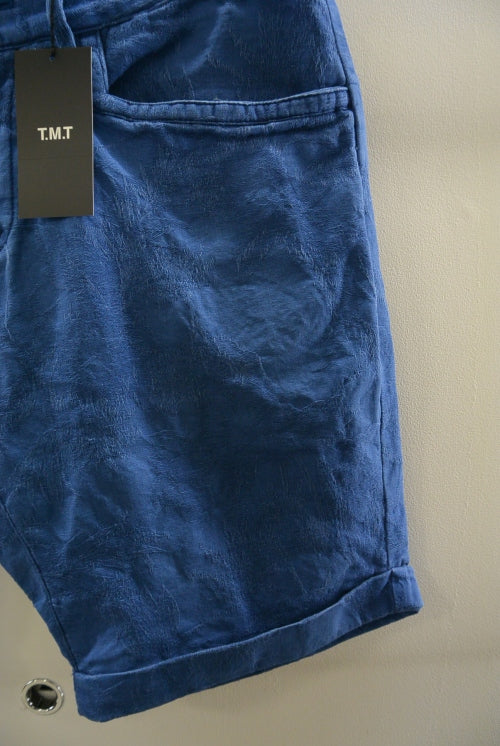 2016 S/S TMT INDIGO JACQUARD SHORTS INDIGO LIGHT