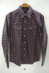2015 S/S n(n) BY NUMBER (N)INE WESTERN SHIRTS L/S__TARTAN CHECK RED