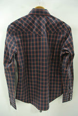 2015 S/S n(n) BY NUMBER (N)INE WESTERN SHIRTS L/S__TARTAN CHECK RED