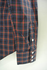 2015 S/S n(n) BY NUMBER (N)INE WESTERN SHIRTS L/S__TARTAN CHECK RED