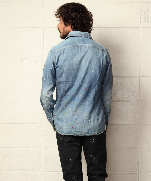 2019 S/S TMT HQ PAINT&CRUSH DENIM SHIRTS