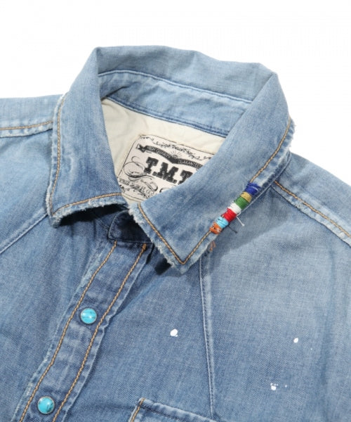 2019 S/S TMT HQ PAINT&CRUSH DENIM SHIRTS