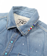 2019 S/S TMT HQ PAINT&CRUSH DENIM SHIRTS