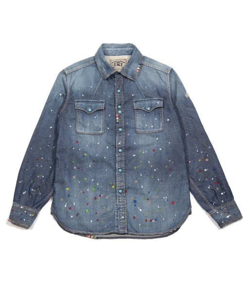 2019 S/S TMT HQ PAINT&CRUSH DENIM SHIRTS