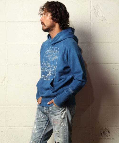 2019 S/S TMT POPEYE(R)×TMT INDIGO-DYED HOODIE(SURF CRAZY)