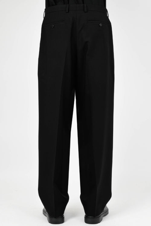2025 S/S LAD MUSICIAN WOOL GABARDINE WIDE TAPERED SLACKS