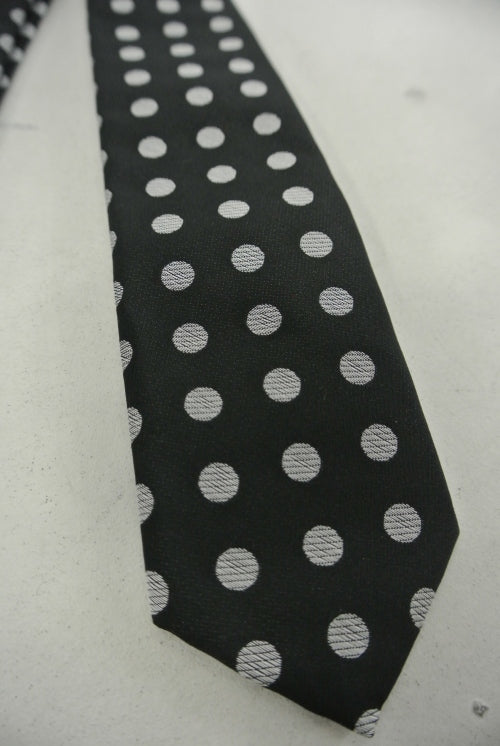 2015 S/S GalaabenD 水玉メモリードットジャガード necktie 02/BLACK×OFF WHITE