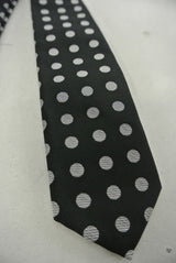 2015 S/S GalaabenD 水玉メモリードットジャガード necktie 02/BLACK×OFF WHITE