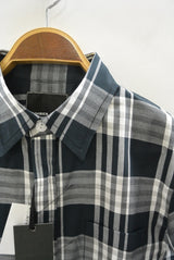 2016 S/S NUMBER (N)INE　FLY FLONT SHIRTS_TWILL CHECK BLACK