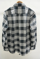 2016 S/S NUMBER (N)INE　FLY FLONT SHIRTS_TWILL CHECK BLACK