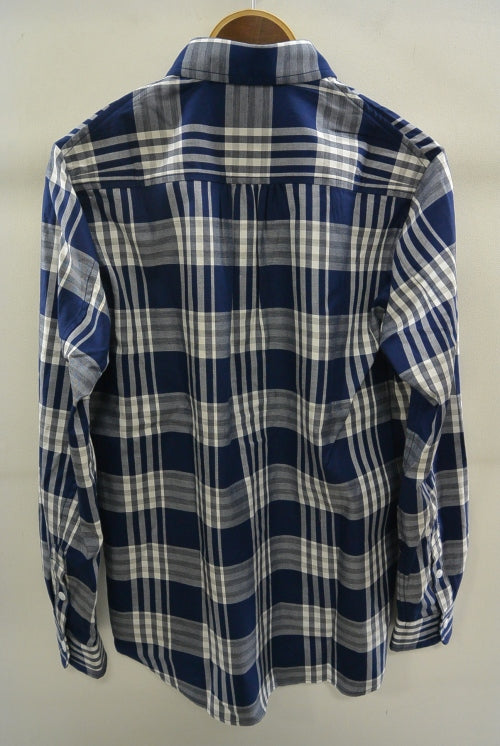 2016 S/S NUMBER (N)INE　FLY FLONT SHIRTS_TWILL CHECK BLUE