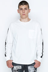 2017 S/S NUMBER (N)INE LONG POCKET T-SHIRTS_BONE WHITE