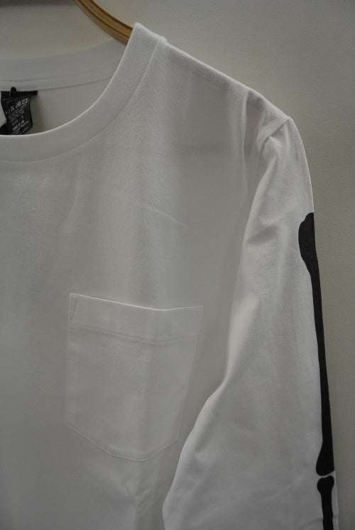 2017 S/S NUMBER (N)INE LONG POCKET T-SHIRTS_BONE WHITE