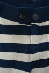 2016 S/S TMT BOUCLE BORDER KNIT SHORTS NAVY