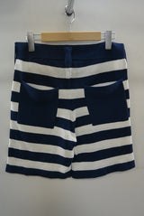 2016 S/S TMT BOUCLE BORDER KNIT SHORTS NAVY