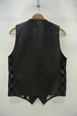 2015 S/S NUMBER (N)INE TAILORED VEST_PATTERN BLACK
