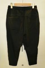 2017 S/S GalaabenD ストレッチルーチェルブライト裏毛relax easy pants BLACK